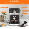 Aeomjk US Semi-Automatic Italian Espresso Machine with Milk Frother and Steam Function, Model 3110.