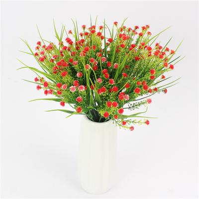 4 Stück/Beutel Frühjahrsgras Künstlicher Gänseblümchenstrauß Kleine Künstliche Blume Gänseblümchen Außenblumenbeet Dekorationsblume