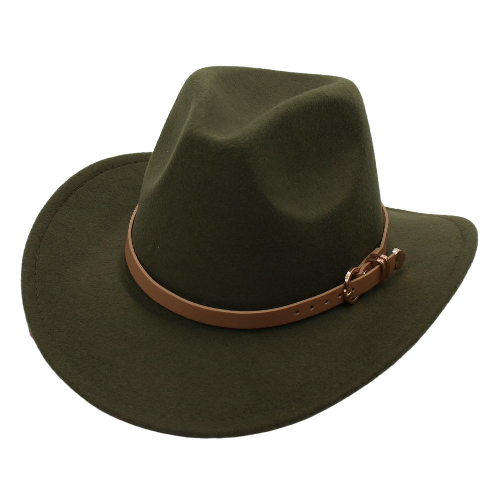 European, American And British Style Classic Love Belt Top Hat Autumn And Winter Woolen Hat Panama Jazz Hat Felt Hat