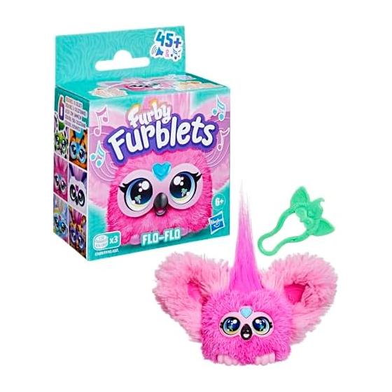 Hasbro Furby Furblets Flow Flow Mini Friend, Electric Plush Toy, For Boys and Girls, Ages 6+, Pink, Flamingo, Furby Language, Music G1699 Genuine