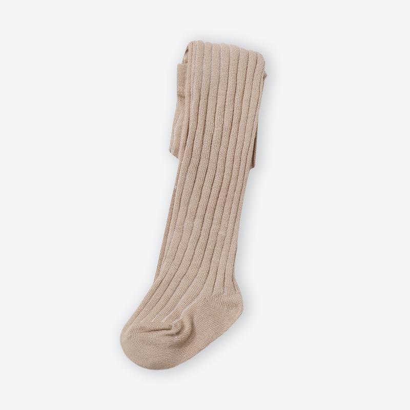 

25 Новых детских колготок однотонной расцветки на весну/осень - Детские колготки-носки для девочек, базовый слой, боди 0-6 months кофейный