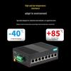 HAILE Industrial 8-Port Fast Ethernet DIN-Rail Switch