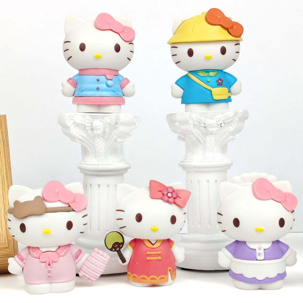 Hello Kitty Dressing Diary Pvc Blind Box Collectible Figures For Kids And Fans