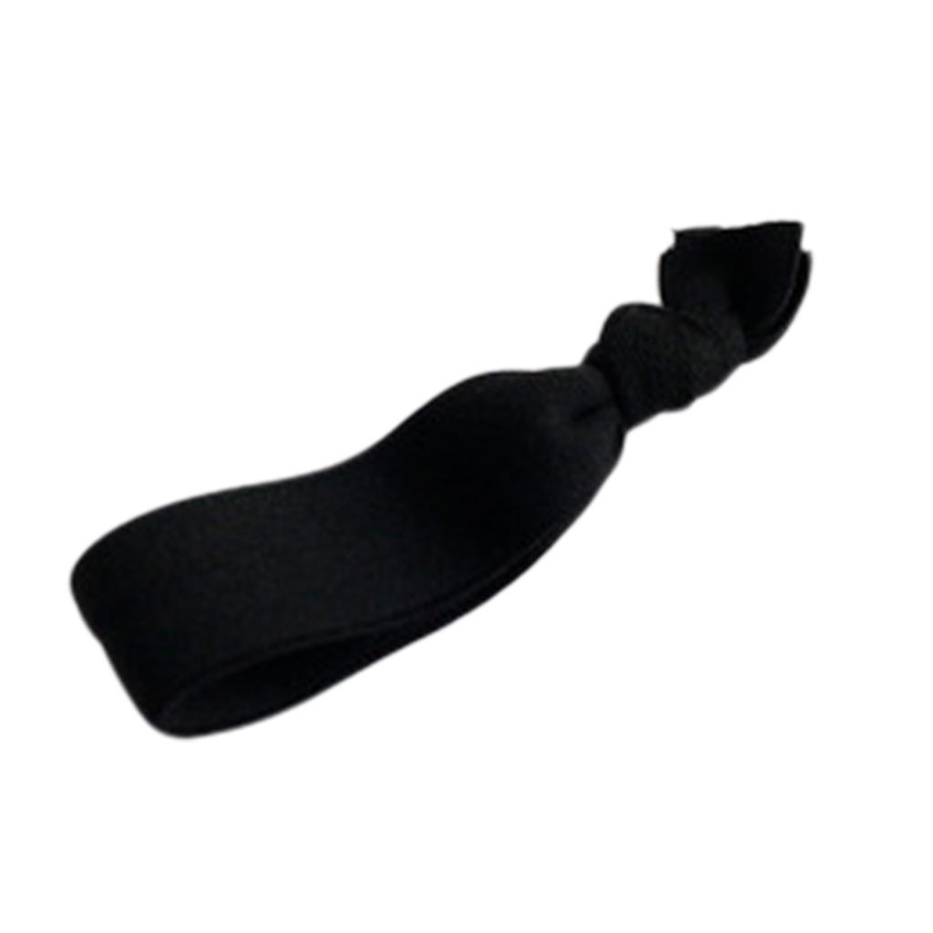 Buy Elastic Wide Rubber Rope Glitter Rainbow Striped Leopard Hair Ties Knotted Ponytail Holder