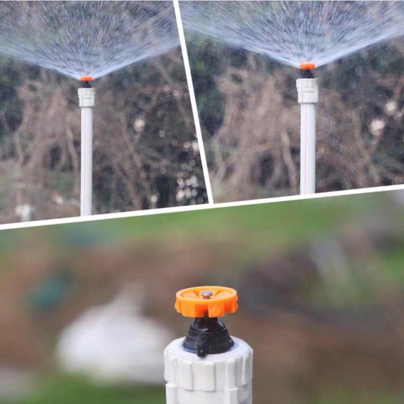Plastic 4-Point Open-Flow Garden Sprinkler Head for Irrigation and Misting