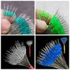 100 pezzi 5 misure Fagiolini spaziali da pesca Anti-groviglio Galleggiante Bobber da pesca Fermalina da pesca Linea principale