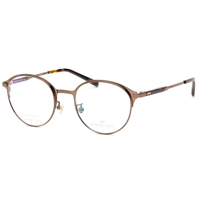 Eonadeoluteu Titanium Eyeglass Frames Ezra Two-Tone Round Couple