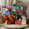 Japanese Animation IInuyasha Pillow Case Fashion Square Pillowcase Bedroom Sofa Room Ins Decoration Leisure