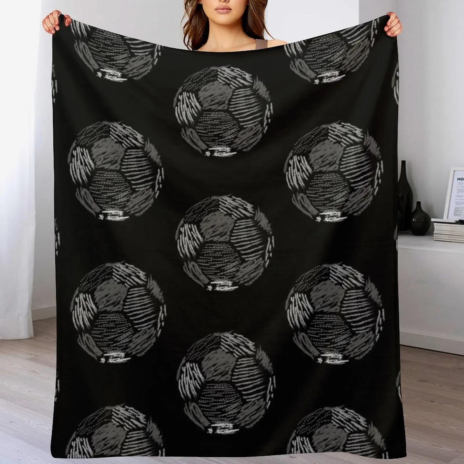 

Soccer ball Throw Blanket Stylish Warm Blanket for Living Room Bedroom 102x76cm(40x30in)