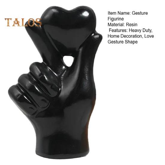 Láska Srdce gesto Figurka držící srdce Ruka Pryskyřice Socha Socha Domácí kancelář Svatební party Dekorace na plochu Dekorace