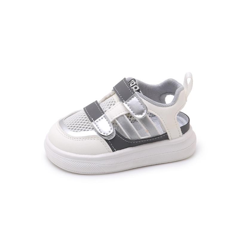 Baby Sandals Girls Summer 2025 New Baotou Sports Single Mesh Shoes Medium and Small Children Boys Beach Sandals
