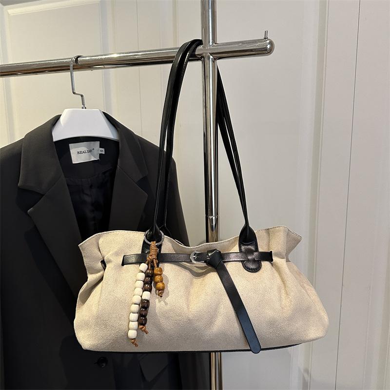 Retro Nische Handtasche Herbst neu große Kapazität Pendeln einfach Schulter Unterarmtasche Tragetasche