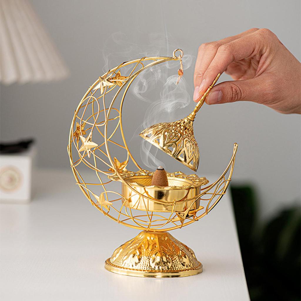Arabic Incense Holder Party Favors Portable Table Centerpiece Incense Cone Holder for Mantel Wedding Desk Cabinet Bedroom