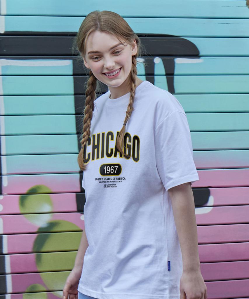 OHP Ohp X Dreamday Chicago Millennium Park Semi-Oversized Short Sleeve Tee