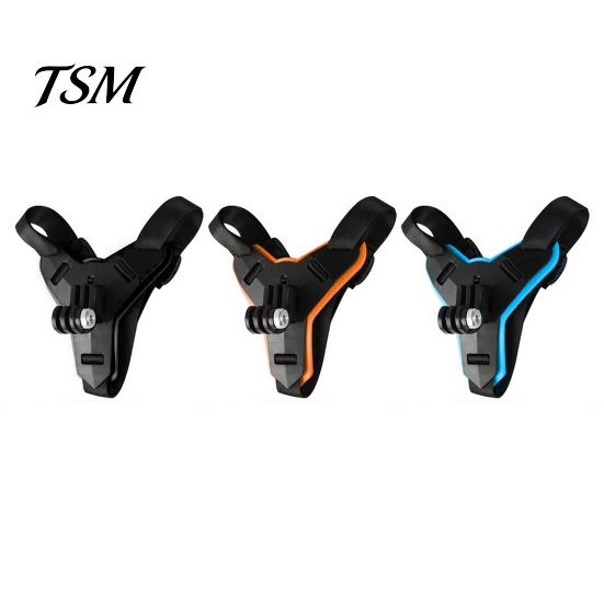 Easy Install Camera Bracket Action Adjustable Helmet Chin Holder Motorcycle Strap Mount for GoPro Accessories