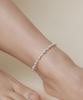 Dmoment (925 Silver) Dew Swarovski Pearl Anklet