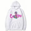 2025 New Anime Cookies Printed Fleece Men's Autumn and Winter Men's and Women's Sweatshirts Hoodies