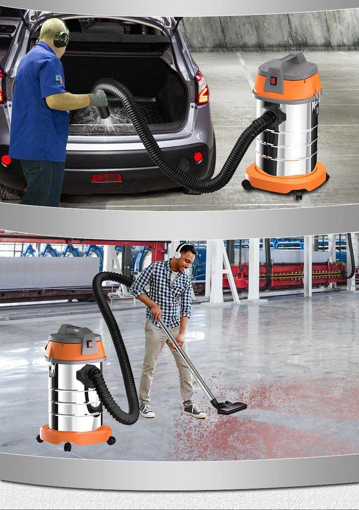 GUTSEN Dual-Use High Suction Wet/Dry Industrial Vacuum Cleaner for Heavy-Duty and Car Cleaning