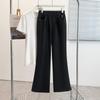 Spring Plus Size High-Waisted Slimming Flare Jeans - 300 Jin Casual Stretch Pants for Women
