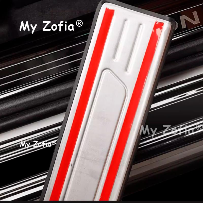 For GAC AION V 2024 2025 2026 Car Welcome Pedal Door Sill Protector Stainless Steel Anti-Scratch Car Threshold Pedal Accessories