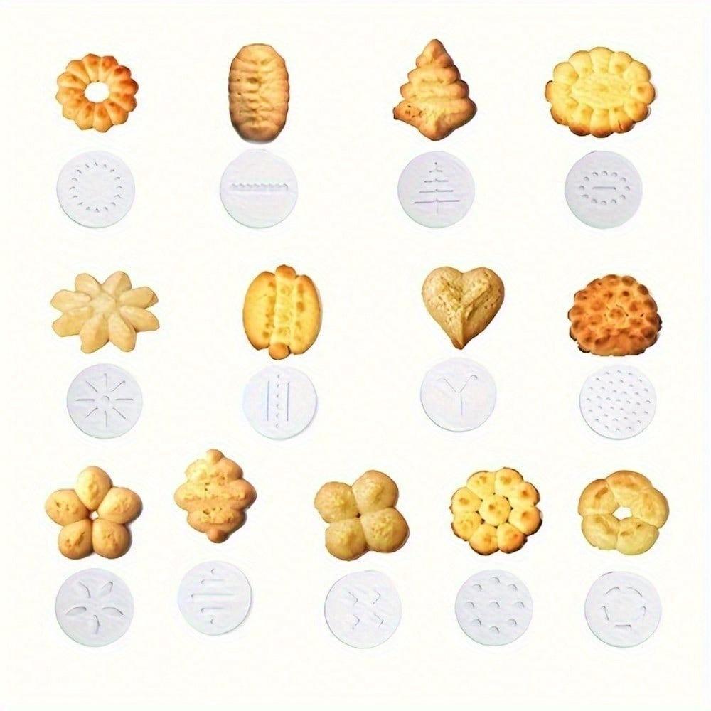 20-teiliges Kuchendekorationsspritzenset mit Edelstahldüsen - Vielseitiges Backwerkzeug für Kekse, Plätzchen & Gebäck