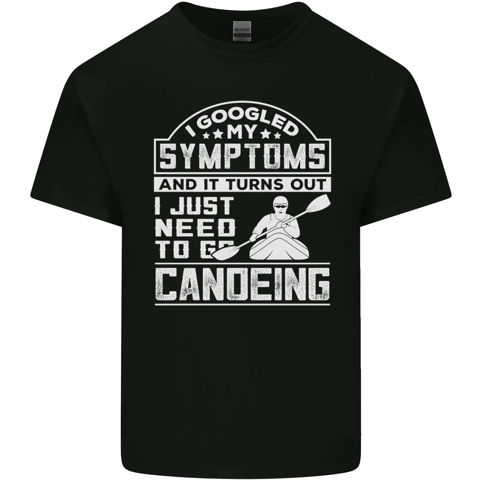 

Symptoms I Just Need to Go Canoeing Funny Kids T-Shirt Childrens S