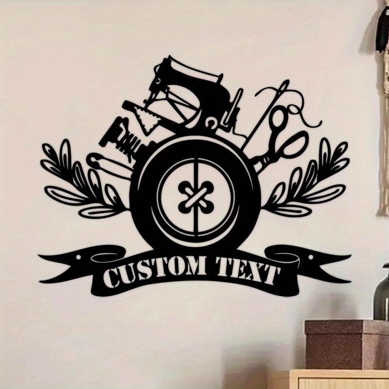Custom Sewing Room Metal Sign - Personalized Quilting Wall Art, Ideal Hobby Decor & Gift for Mom