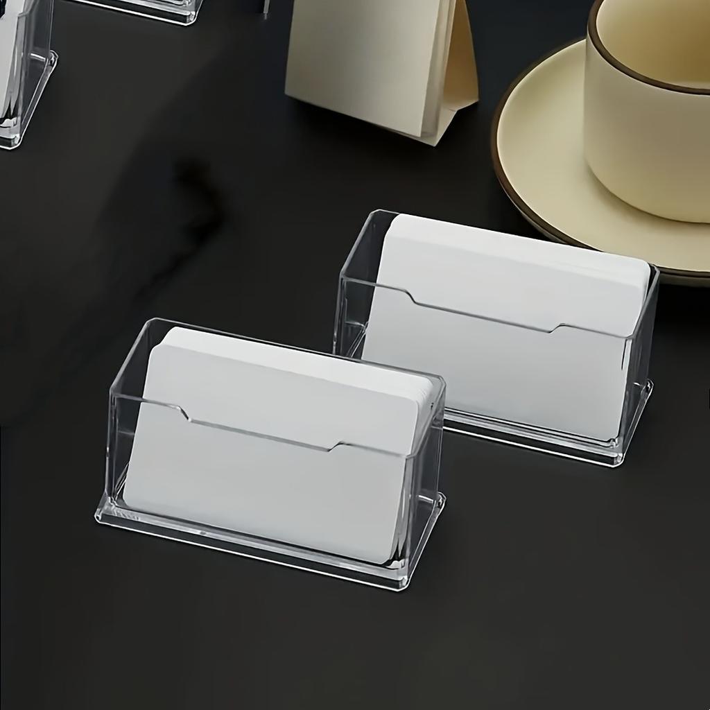 Transparent Layer Business Card Storage Box,Business Card Case,Used To Store Business Card  for Various Exhibition Front Desks