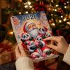 Creative Holiday Ornament Christmas Panda Advent Calendar, 24 Days Countdown Contains Acrylic Party Favors Ornaments, Cute Hanging Decorations