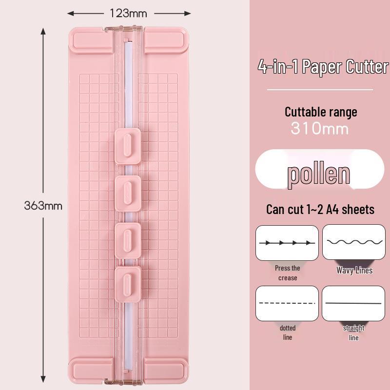 Portable 4-in-1 Student DIY Paper and Photo Cutter