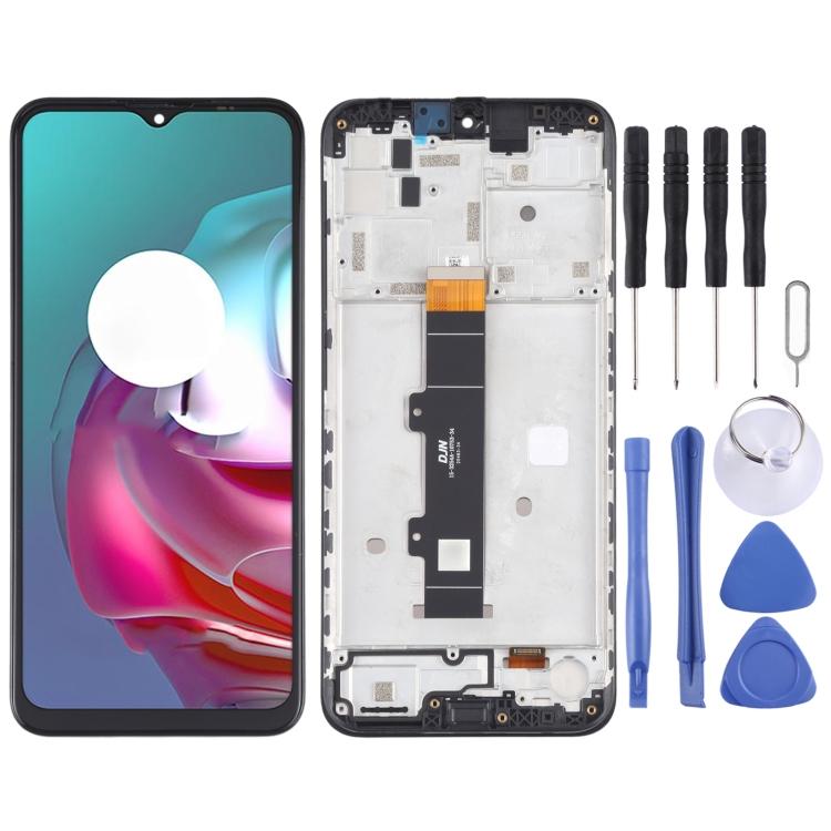 

TFT LCD Screen for Motorola Moto G30 XT2129-1 XT2129-2 Digitizer Full Assembly with Frame (Black) чорний