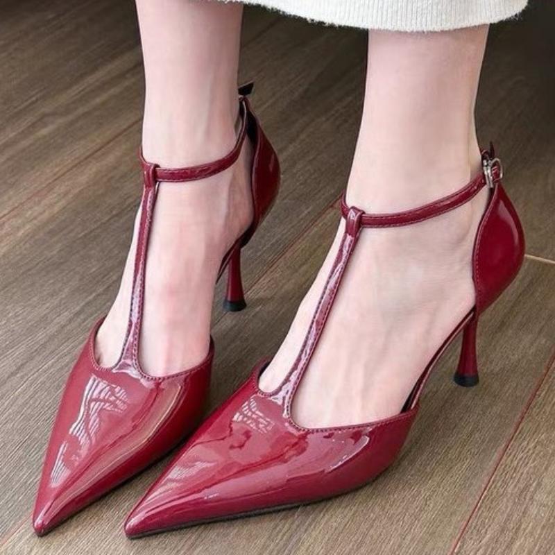 Fashion Women High Heels Sandals Pointed Toe Heeled Slippers Designer Woman Shoes 2025 Summer New Stilettos Pumps Sexy Chaussures Femme