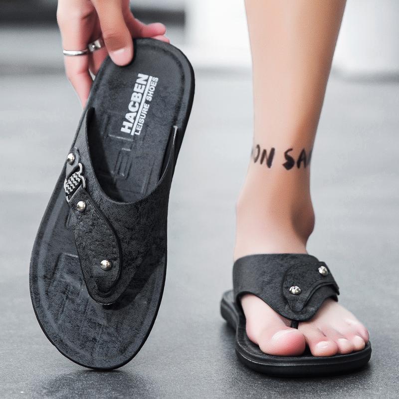 Men Slippers Summer Flip Flops Brand Fashion Outdoor Comfortable Casual Slides Shoes Non-slip Beach Men Sandals Cheap