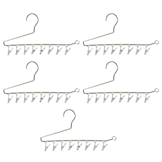 5Pcs Organization Space-saving Durable Z-shaped 35/37cm Household Clothes Racks Clothes Hangers