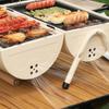 Barrel Grill Camping Barbecue Smoker Lightweight Ventilated Barbecue Barrel Grill for Porch Backyard Home Balcony Camping Patio