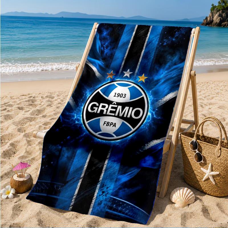 Fc 1903 Emblem Printed Microfiber Beach Towel, Soft And Absorbent, Quick-Dry, Ideal for Summer Travel, Beach Essential, Swimming Pool