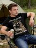 Cotton Casual T-shirt Men's Black Short Sleeve Summer Fashion Loose Oversized y2K Streetwear Short Sleeved Male Clothing