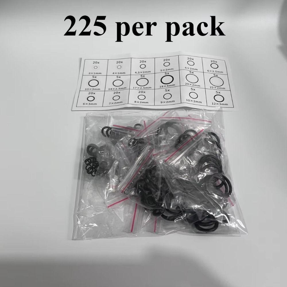 225Pcs Elasticity O-Ring Sealing Kit High Pressure Sealing Elastic Band  Valve Pressure