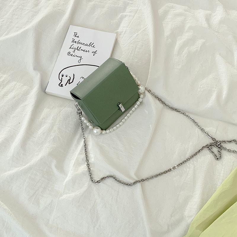 

Crossbody Lipstick Bagnewest Versatile Pearl Shoulder Bag Women S Handbag Small Square Bag Box Bag