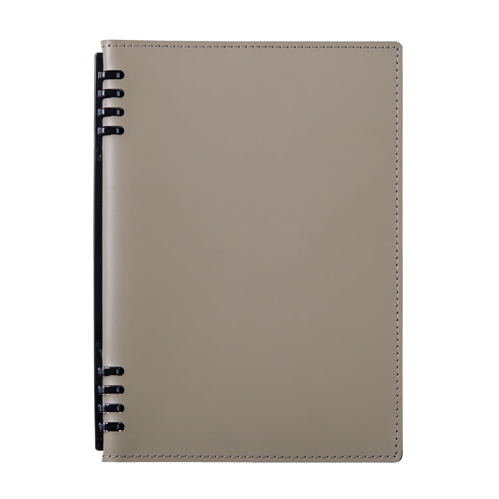 

King Jim Teflaine Leather Fest U Synthetic Leather Ring Notebook, A5, Gray, 9854TELU-GY сірий колір
