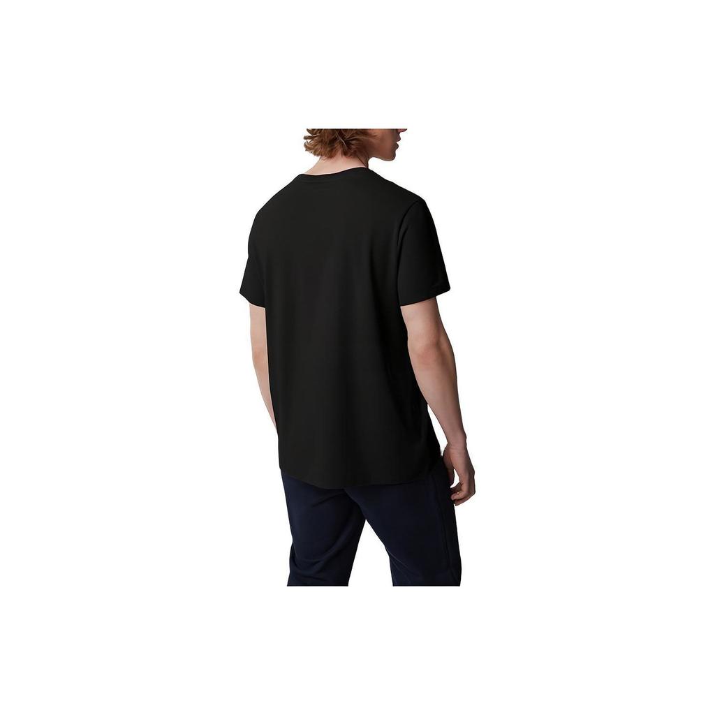 Canada Goose Emersen Serie Einfarbig Buchstabendruck Rundhalsausschnitt Kurzarm T-Shirt Herren Oberteile Schwarz 1420M-61