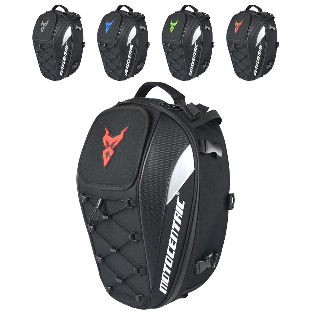 Motorcycle Helmet Bag Waterproof 22L-34L Expandable Motorbike Tail Bag Multiple Pockets Luggage Storage Backpack Acesssories
