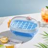 Rotating Knob Ice Cube Tray With Lid And Bin Ice Making Box Durable Ice Storage Box  Party