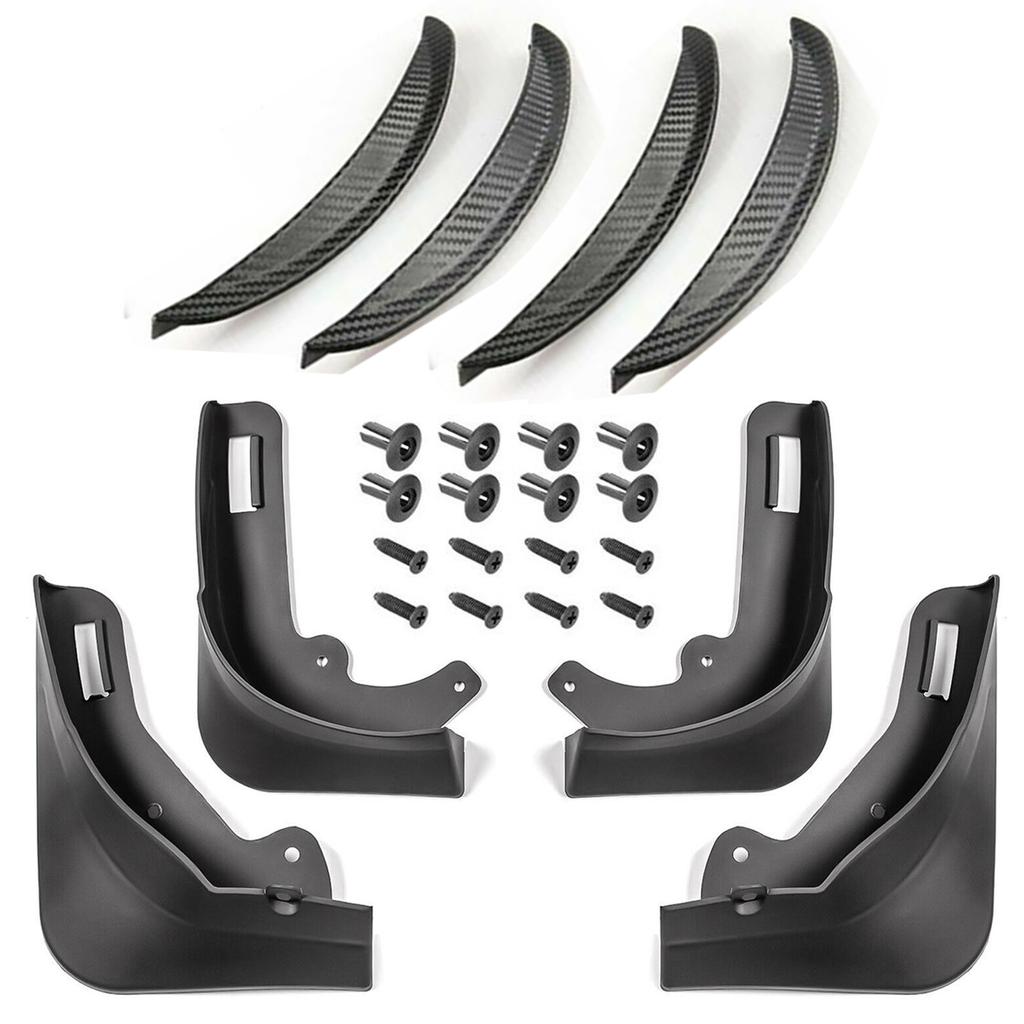 Schmutzfänger, Schmutzfänger, Spritzschutz, Kotflügel vorne und hinten, Kotflügelschutz für Tesla Model Y 2022 2023 Modell 3 Modell 3