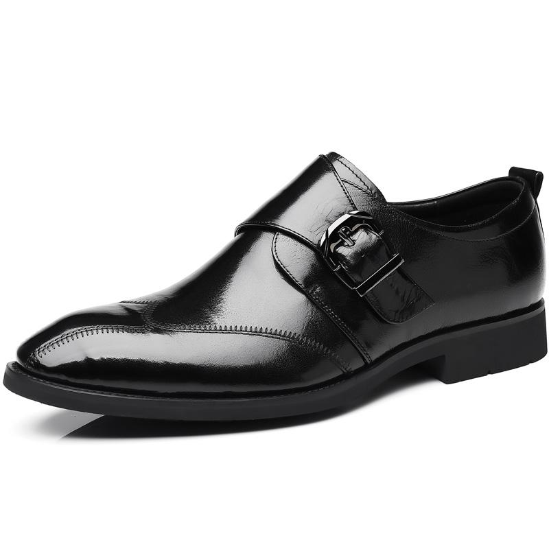 British Luxury Casual Men Business Leather Shoes Outdoor Fashion Brand Antiskid Formal Loafers Italian Male Wedding Flats Shoes