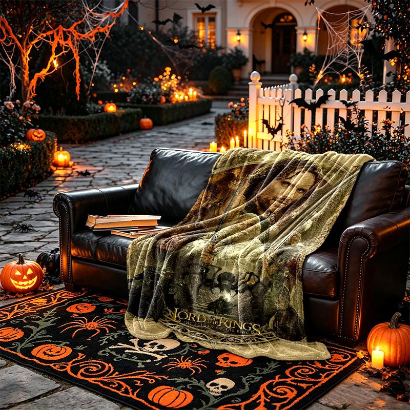 Fantasy Man Portrait Pattern Blanket, Cozy Blanket for All-Season Comfort on Sofas, Beds, Office, Car, Camping and Travel