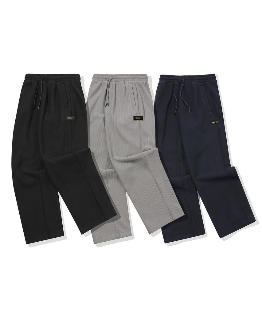 BEENTRILL Corduroy Fleece Sweatpants (Gray)