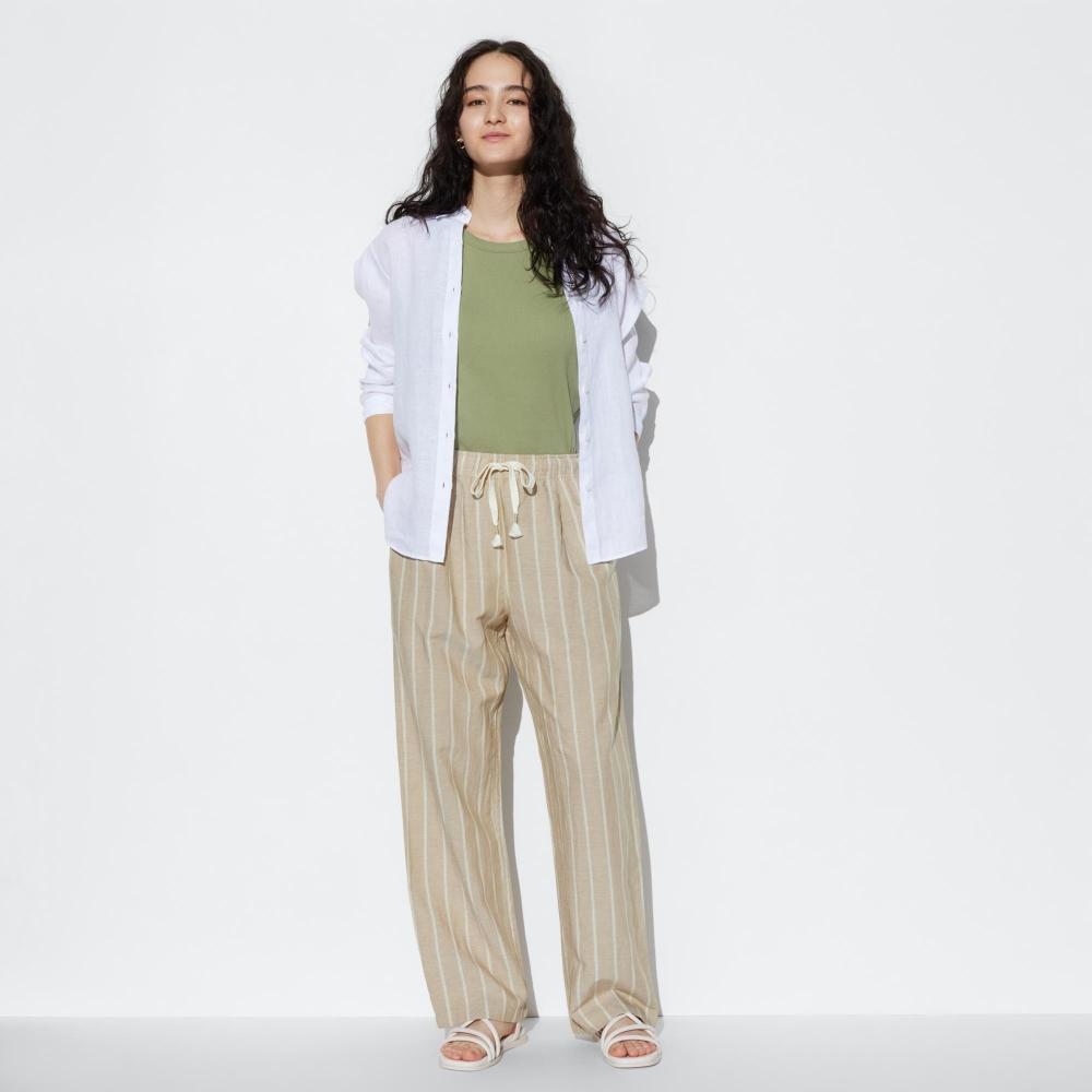 

Легкие брюки из смесового льна UNIQLO JAPAN