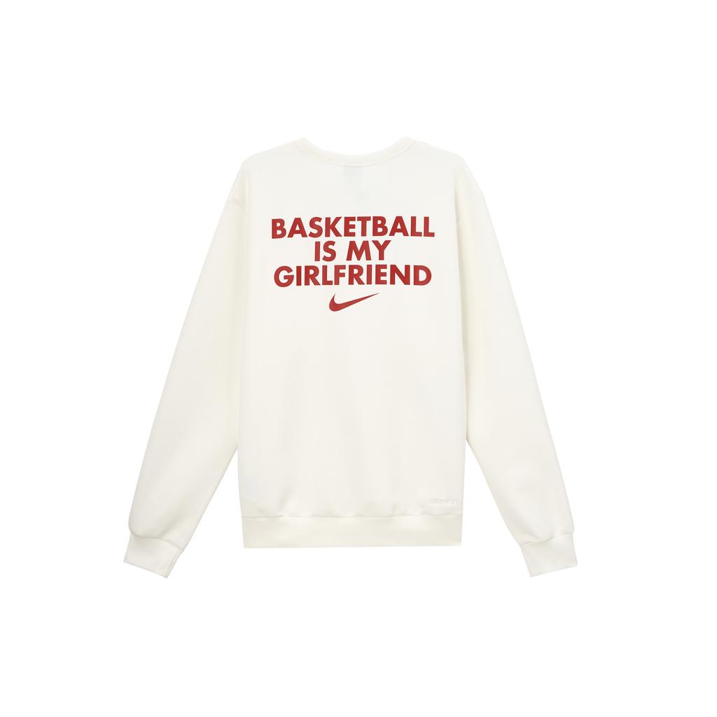 Nike Sweatshirts Men's White Crew Neck Moderate Regular IB5504-133