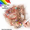 3D Wooden Puzzle Marble Run Set DIY Assemble Building Model Kits STEAM Educational Toys For Kids Adult Gifts 3 Types